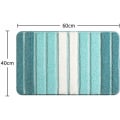 Miniatyrbillede 2 af 5: Blødt og absorberende bademåtte 40x60cm Brusebadsmåtte Skridsikker Moderne Maskinvaskbar Grøn
