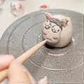 Miniatyrbillede 2 af 5: 5 stk. Træ Keramik Ler Skulptur Udskæring Værktøjssæt