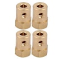 Pikkukuva 3 / 4: 4kpl Messinki Jatketun Akselin Kuusiokytkin Moottoriliitin (6mm)