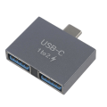 Miniatyrbilde 1 av 5: Usb3.0 Hub Splitter 10gbps Rask Usb-c Type-c Adapter Dokkingstasjon 2 I 1 Hub
