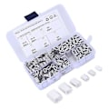 Miniatyrbillede 5 af 5: Aluminium Krympe Loop Muffe, 180 stk. Krympe Loop Muffe Wire Reb Dobbelt Tønde Ferrule Krympe Loop Muffe Sortimentssæt Fremstillet med Omhu