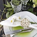 Miniatyrbild 2 av 5: 12-pack S Servettringar, Legering Servett H Ring Les Bordsdukning R F