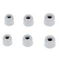 Miniatyrbillede 1 af 5: 6 stk. Udskiftningsørepropper Støjreduktion Memory Foam Ørepropper til 4,3 mm-6,0 mm Øretelefoner Grå