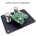 Pikkukuva 2 / 5: Mini PCB-pidike, elektroninen valmistus, korjaus, pienen piirilevyn kiinnitys, emolevyn komponenttien hitsaus, kiinnityspuristin pohjalla