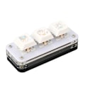 Miniatyrbild 4 av 5: 3 Tangenters Mini Keypad USB Mekaniskt Gaming Programmerbart Macro Tangentbord Blå Switch med RGB Bakgrundsbelysning för PC Kontorsarbete Tecknat