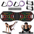 Miniatyrbillede 1 af 5: Push Up Bodybuilding, 9 i 1 Foldbar Multifunktionel Push Up Bræt med Modstandsbånd, Push Up Bræt Bodybuilding Enhed til Hjemmetræning