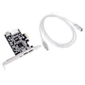 Miniatyrbillede 2 af 5: PCIe 3 Porte Firewire Kabel Udvidelseskort PCI for Express 1394B & 1394A TI XIO2213B Chipset Adapter til Desktop PC
