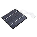 Miniatyrbillede 5 af 5: 3W 5V Solpanel til Sikkerhedskamera Monokrystallinsk Silicium Udendørs Solpanel til Ventilator Lommelygte Vandpumpe Sort