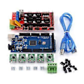 Miniatyrbillede 1 af 4: 3D Printer RAMPS 1.4 Controller Board til R3 + A4988 med køleplade USB-kabel Jumper Kit