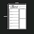 Miniatyrbild 4 av 5: A3 Magnetisk Whiteboard-ark För Kökskyl Multipurpose Kyl Veckovis Whiteboard Kalender För