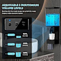Miniatyrbillede 3 af 5: Mundskyl Dispenser til Badeværelse Berøringsfri 650ML, Vægmonteret Automatisk Mundskyl Dispenser med 2 stk. Magnetiske Kopper