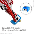 Miniatyrbild 3 av 5: Äkta Tålig för Ender 3 CR10 10S Varm Ände Värmeblock Strumpor Extruder Munstycke Skydd Silikonskydd (5-pack)