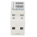 Miniatyrbilde 1 av 5: Spenning Strøm Beskyttelse Auto Reset Digitalt Display Over Under Spenning Beskyttelsesenhet For Hjem Hotell 2p 220v Ac 63a