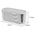 Miniatyrbillede 2 af 5: Opbevaringskasse til ledninger og kabler Organizer Box Stik Trådløs WiFi Router Board Beslag til husholdnings soveværelse (Hvid)