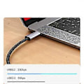Miniatyrbillede 4 af 5: Hurtigoplader Type C USB C Datakabel 20Gbps Hurtig Opladning 100w