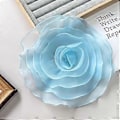 Miniatyrbild 4 av 4: Vit Flerlagrad Tredimensionell Tyllblomma Corsage Bröllopsklänning Applikation Dekoration DIY Dekorativa Blommor
