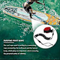 Miniatyrbillede 2 af 5: 10.6Ft Ankelrem Surfing Snoet Stand Up Paddle Board Sort Tpu Paddle Board Fod Ben Reb Surfbræt Raft Trækreb