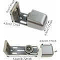 Miniatyrbillede 2 af 5: Automatisk skydedørsguide Justerbar skydedørsskinne Gulvguide Metal skydedør Gulvguide til skydedøre, automatiske døre, trædøre