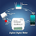 Miniatyrbilde 4 av 4: Smart Energimåler WIFI Strømforbruk Monitor Enkel Fase 100-240V AC for Tuya Hvit PJ1203W