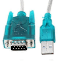 Miniatyrbilde 3 av 5: Svart USB til RS232 RS-232(DB9) Seriell Kabel Standard Adapter Konverter For PC