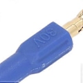 Pikkukuva 3 / 4: 10 kpl Banaaniliitin 4,0 mm Uros - 2 mm Naarasliitin 30 V AC 60 V DC 32 A Testaukseen Sininen