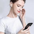 Pikkukuva 3 / 5: Kuulokekaapelin muunnin USB C uros - 8-nastainen naaras audioadapteri 15:lle, Type C -matkapuhelin valkoinen