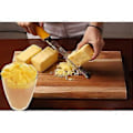 Miniatyrbillede 2 af 5: Citrus Citron Zester & Ostehøvl - Parmesanost, Citron, Ingefær, Hvidløg, Muskatnød, Chokolade, Grøntsager, Frugter - Knivskarpt Rustfrit Stål Blad