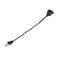 Miniatyrbillede 3 af 5: RJ45 Hun til Han Adapter Netværksforlængerkabel Panelmontering 27cm