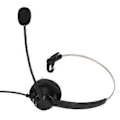 Miniatyrbild 3 av 5: H360‑PC PC Monaural Headset Kabelanslutet Enkelt Öron Headset med 3-delad Dubbel 3,5 mm Kontakt och Brusreducerande Mikrofon