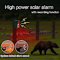Miniatyrbild 4 av 5: Utomhus Solcellsdriven Rörelsesensor Alarm med Fjärrkontroll, 130db Ljud- och Ljuslarm Siren Ljudalarm Se