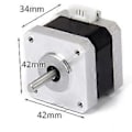 Miniatyrbillede 5 af 5: Printer Stepper Motor 17 3D Printer Tofaset 4-leder Steppermotor Til 1,8 grader 17hd34008-22b Medium Lavspændingsudstyr Printer 1 stk.)
