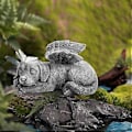 Miniatyrbillede 1 af 5: Hundeengel Kæledyr Mindesten Markering Udskåret Statue, Resin, Sten