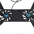 Miniatyrbild 2 av 5: Kylplatta för Bärbar Dator 11-18 Tum Gamer USB-driven Portabel Gaming Ställ
