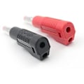 Miniatyrbilde 5 av 5: 10 Sett Uttrekkbar Kappe 4mm Bananplugg Koblinger Stabelbar Ledning Lodde Multimeter Testledninger E