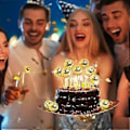 Miniatyrbillede 4 af 5: 24 STK. Diskokugle Cupcake Toppers Diskokugle Cupcake Picks Reflekterende Spejlkugle Kage Toppers Disko Dekorationer Guld