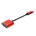 Miniatyrbild 3 av 4: Hörlursadapter, 2 i 1 Hörlurskonverterare Headsetadapter Exceptionellt Värde