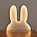 Miniatyrbillede 2 af 5: Dekorative rumlamper til teenagere, påskegaver, varmt lys påske stemning neonlamper, LED kaninlamper, USB plug-in væg sengelamper