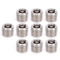 Miniatyrbilde 1 av 4: 10 stk. 304 Rustfritt Stål Rørfittings Plugg Hode Hann Gjenge BSPP Hex Plugg Hode 1/8in