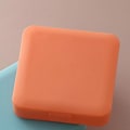 Miniatyrbilde 5 av 5: Sanitetsbind Oppbevaringsboks Liten Bærbar Menstruasjonsbind Organizer Multifunksjonell Stor Kapasitet med Enkel Spenne Oransje