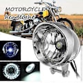 Miniatyrbild 3 av 5: 2 ST Motorcykel LED Extraljus Dimljus Angel Eye Ljus Strålkastare Svart
