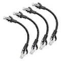 Miniatyrbilde 1 av 5: Kort Cat5e Ethernet Patch-kabel 0,15 m, snagless Rj45 Computer Lan Nettverkskabel For Ruter, Modem, Switch, Server, Svart (4-pakning)