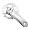 Miniatyrbild 3 av 5: Barncykel vevparti 28t 114mm vevsats fyrkantigt hål aluminiumlegering singelhastighets cykeldelar