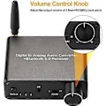 Miniatyrbild 3 av 5: Bluetooth-kompatibel DAC 5.0 Digital till Analog Trådlös DAC Audio RCA 3.5mm Förstärkare 192khz/24-bitars Ljudparameter