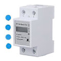 Miniatyrbillede 1 af 4: WiFi Smart Meter Strømmåler Elektricitet Energi Monitor Switch Enkeltfaset DIN-skinne 2P AC220V