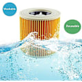 Miniatyrbillede 3 af 5: Vaskbare filtre til Karcher Wd2 Wd3 Wd3.200 Wd3300 støvsuger, Karcher filter A-serie våd og tørre filtre 2 par