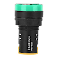 Miniatyrbillede 2 af 5: 10 stk. BERM LED Strømindikator Lys Halvleder Energibesparende Lampe φ22mm 24V AD16-22d S (Grøn)