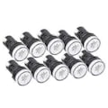 Miniatyrbillede 2 af 5: 10 stk. AD16‑22DS LED Signallampe Hvid Høj Lysstyrke Indikator Udstyrstilbehør AC220V