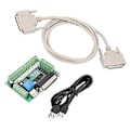 Miniatyrbillede 2 af 5: Stepper Interface Board 5 Akse Usb Interface Breakout Board Cnc Breakout Board Til Cnc Steppe