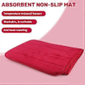 Pikkukuva 5 / 5: 120x40cm Imukykyinen Liukumaton Memory Foam Keittiön Makuuhuoneen Oven Lattiamatto Matto Viininpunainen