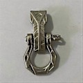 Miniatyrbild 2 av 5: Utomhus Paraplyrep Flätat Spänne Multifunktionellt Justeringsspänne D-spänne Zinklegering Tillbehör Silver